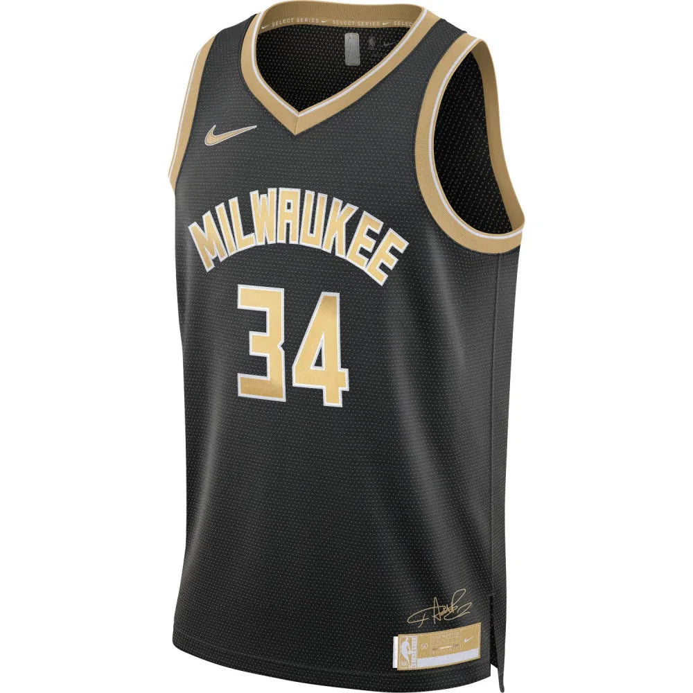 Maillot Milwaukee Bucks Giannis Antetokounmpo Selected Series Black